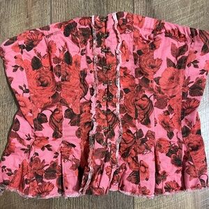 Free People Corset Tube Top